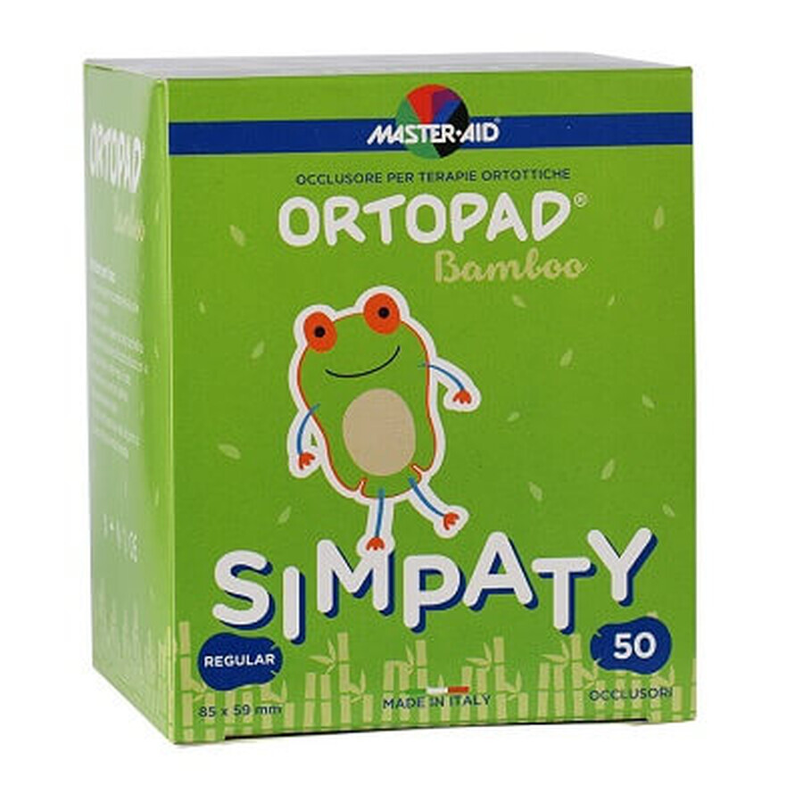 ORTOPAD Simpaty Master-Aid baby occluder, Regular 85x59 mm, 50 pcs, Pietrasanta Pharma