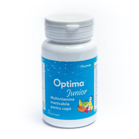 Optima Junior Multivitamine, 30 comprimate, Pharmex