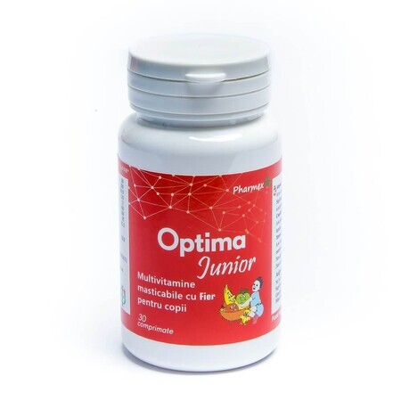 Optima Junior Plus Fier, 30 comprimate, Pharmex