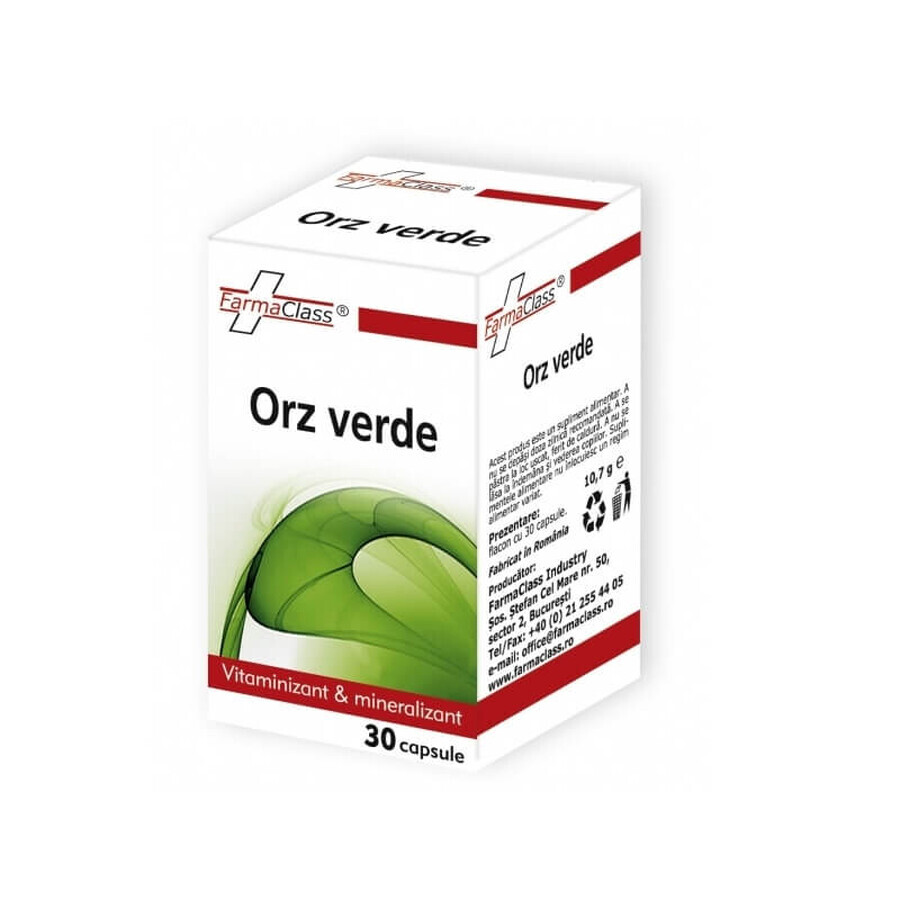 Orz verde, 30 Kapseln, FarmaClass