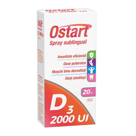 Ostart D3 2000IU, sublinguales Spray, 20 ml, Fiterman