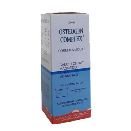 Osteogen Complex cu gust de portocale, 100 ml, Saga Laboratories