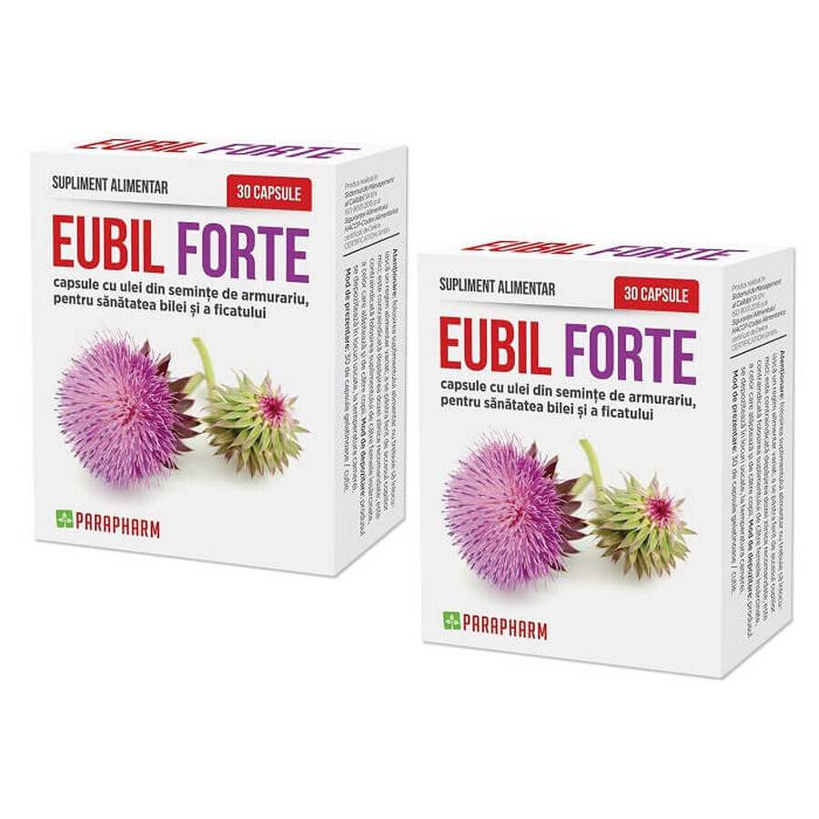 Eubil Forte pack, 30 capsules + 30 capsules, Parapharm