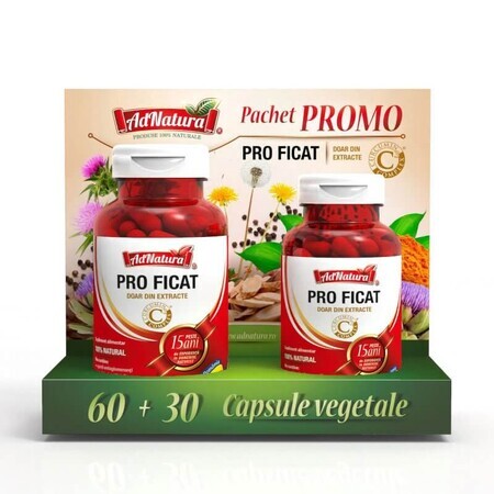 Pachet Pro Ficat, 60 + 30 capsule, AdNatura