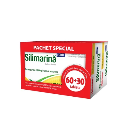 Silimarină Forte pack, 60 + 30 tablets, Walmark