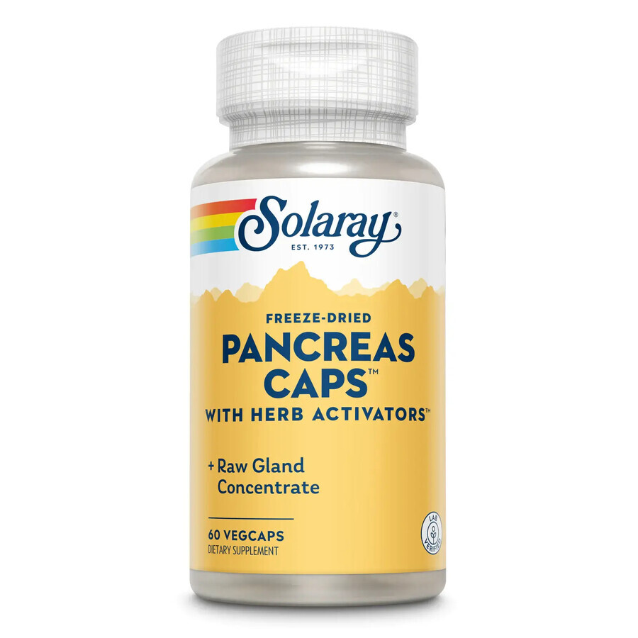 Pancreas Caps Solaray, 60 capsule, Secom