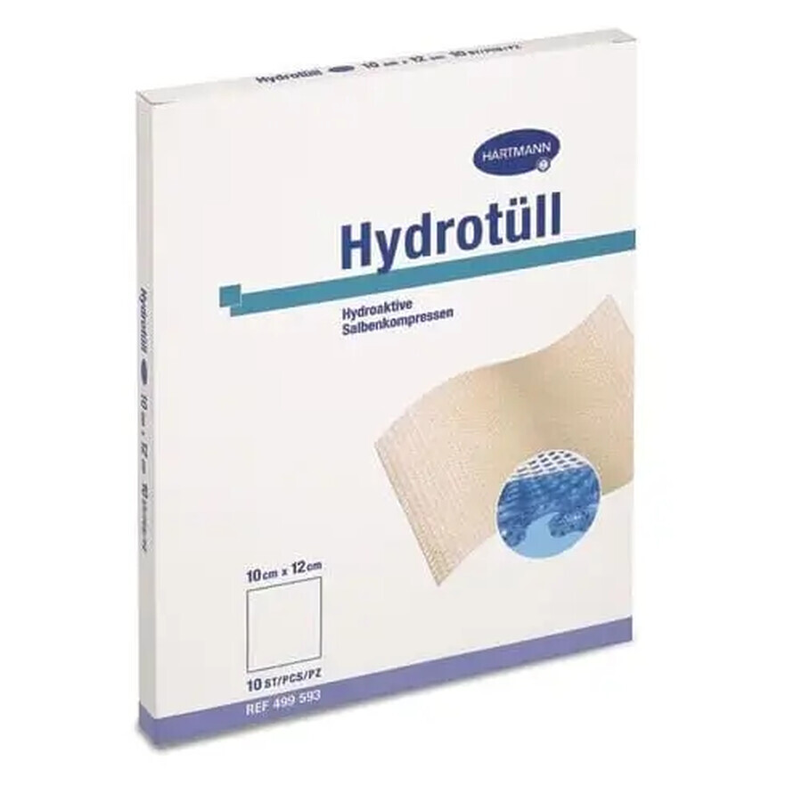 Hydrotüll wasserabweisender Verband, 5 cm x 5 cm (499581), 10 Stück, Hartmann