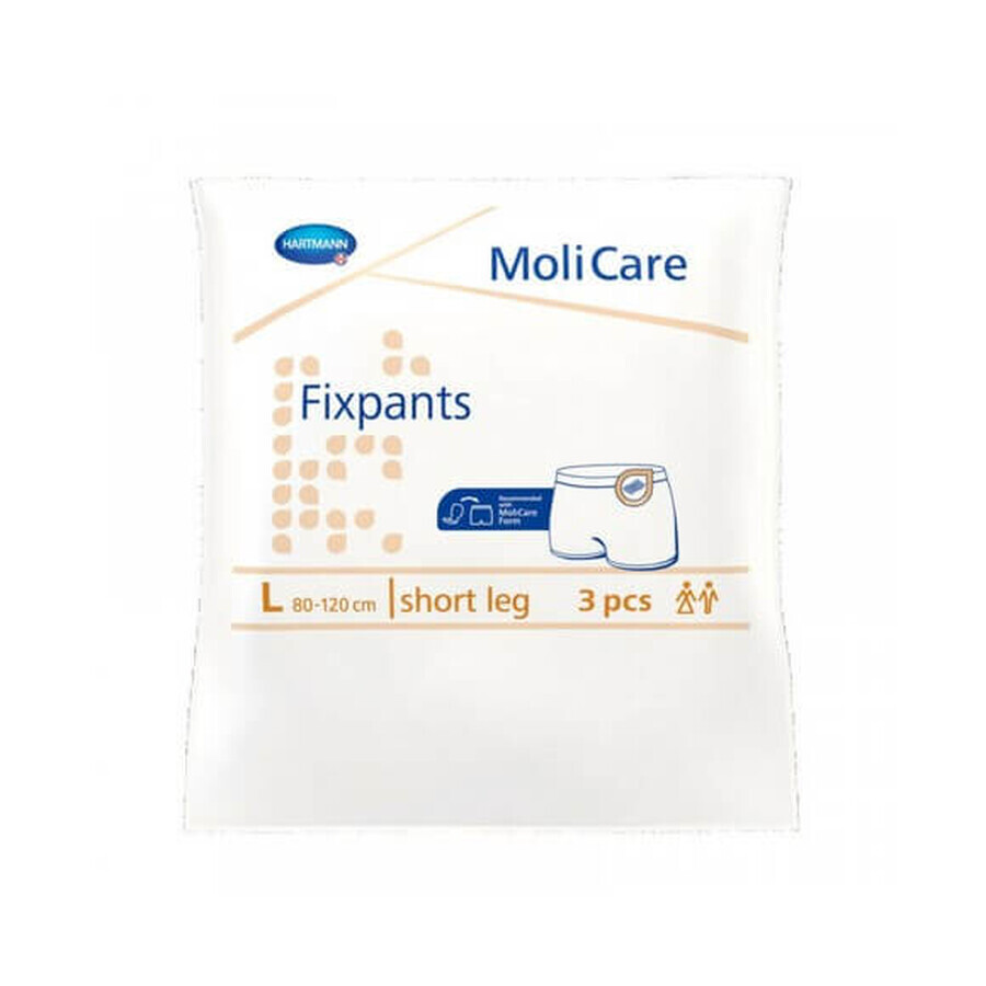 MoliCare Fixpants Fixpants kurzes Bein, L 80-120cm (947748), 3 Stück, Hartmann