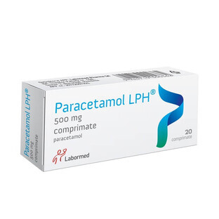 Paracetamol 500mg, 20 tablets, Labormed