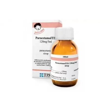 Paracetamol Tis, 120 mg/5 ml, 100 ml, Tis Farmaceutic