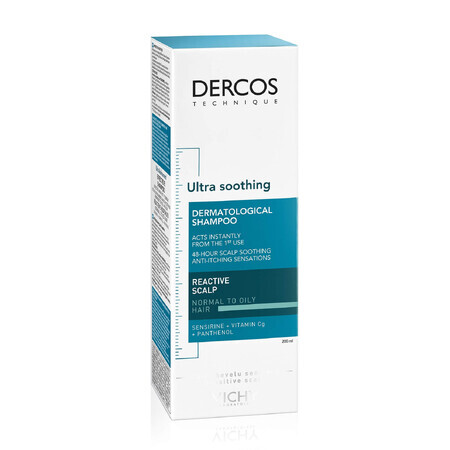 Vichy Dercos Șampon ultra calmant pentru păr gras și normal 200 ml
