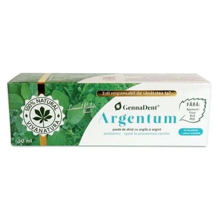 Pasta do zębów GennaDent Argentum, 50 ml, Vivanatura