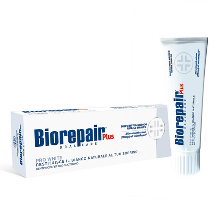 Pasta de dinti Biorepair Plus Pro White, 75 ml, Coswell