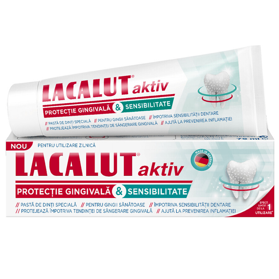 Zahnpasta Lacalut Aktiv Sensitivity, 75 ml, Theiss Naturwaren