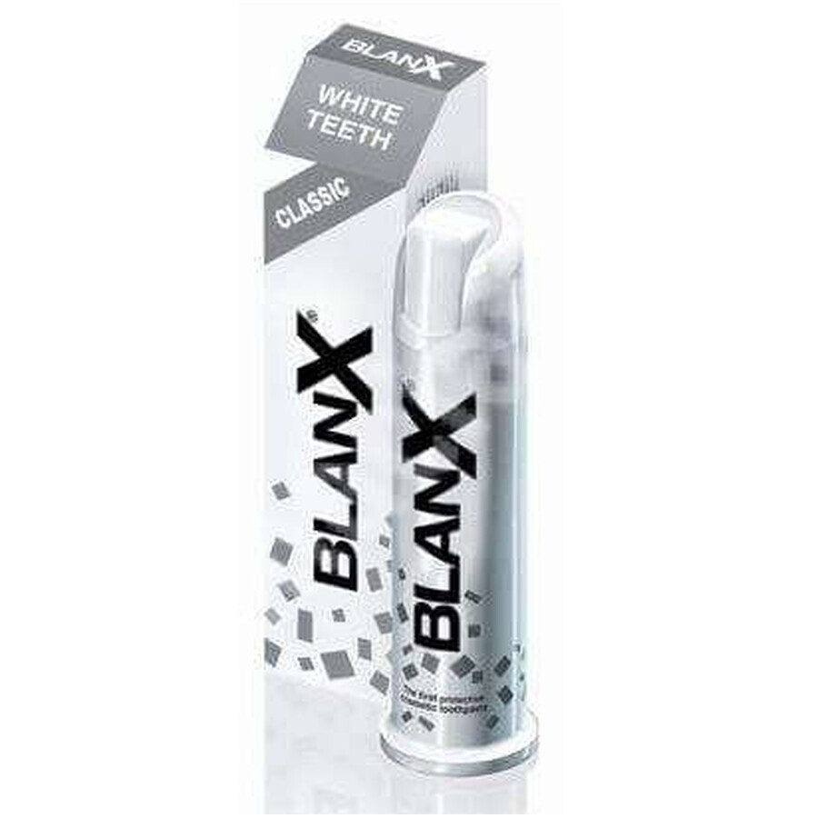 Pasta de dinti medicinala pentru un alb stralucitor BlanX Med Denti Bianchi Classic, 100 ml, Coswell