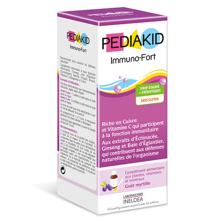 Pediakid Immuno-Fort Sirup, 250 ml, Laboratoires Ineldea