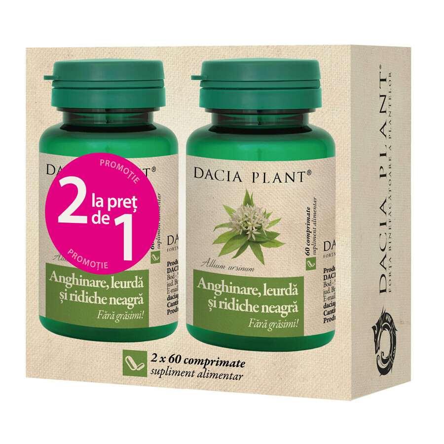 Artichoke, Dill and Black Radish 60 tablets, 1+1, Dacia Plant