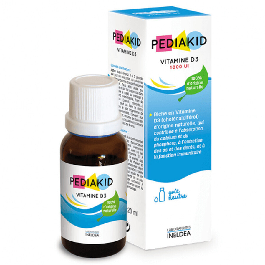 Vitamin D3 Tropfen, 20 ml, Pediakid Bewertungen