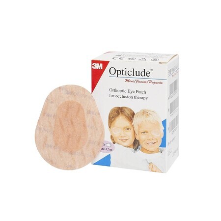 Augenpflaster für die Okklusionstherapie Opticlude, 5x6,2 cm, 20 Stück, 3M