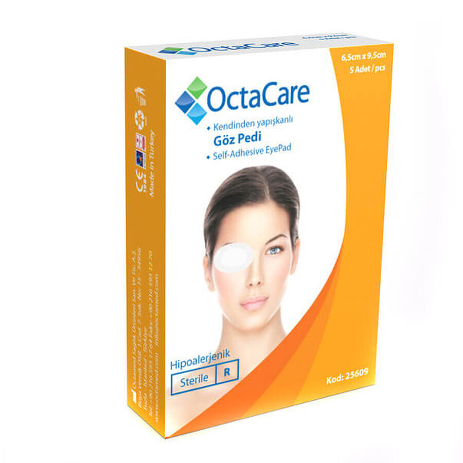 Plasture ocular steril OctaCare, 6.5x9.5 cm, Octamed