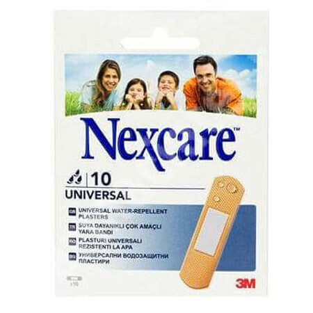 Plasturi rezistenti la apa Universal, 10 bucati, Nexcare