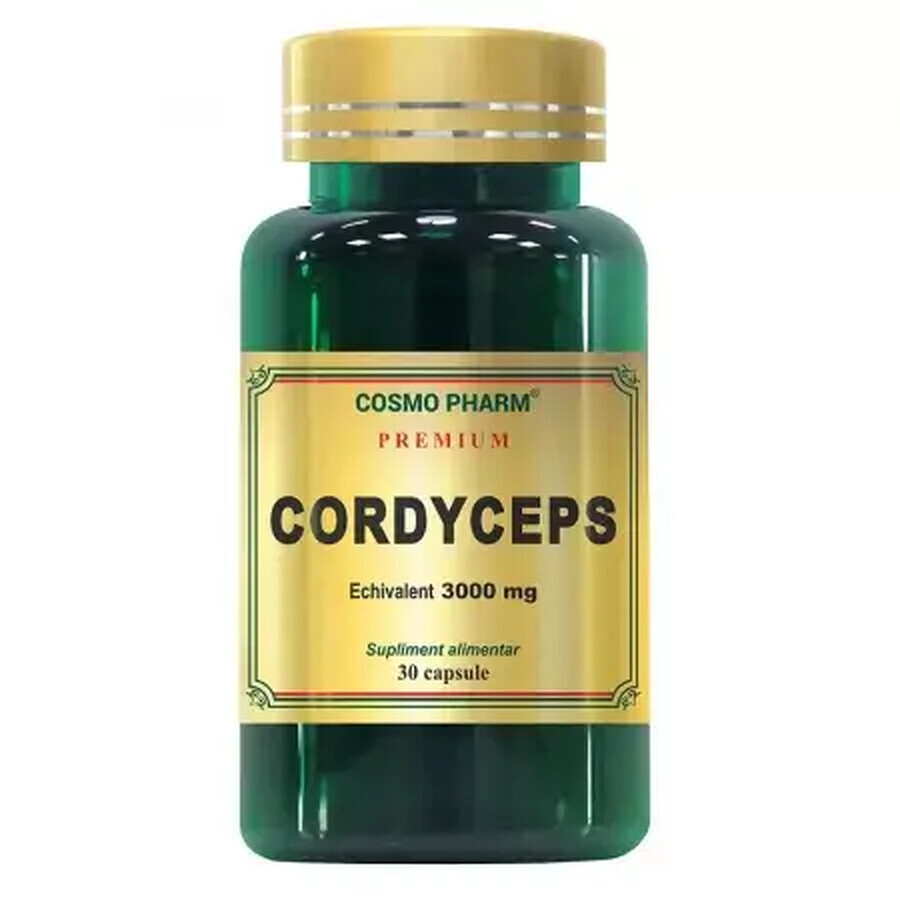 Premium Cordyceps 300 mg, 30 Kapseln, Cosmopharm