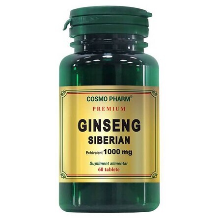Premium Sibirischer Ginseng, 60 Tabletten, Cosmopharm