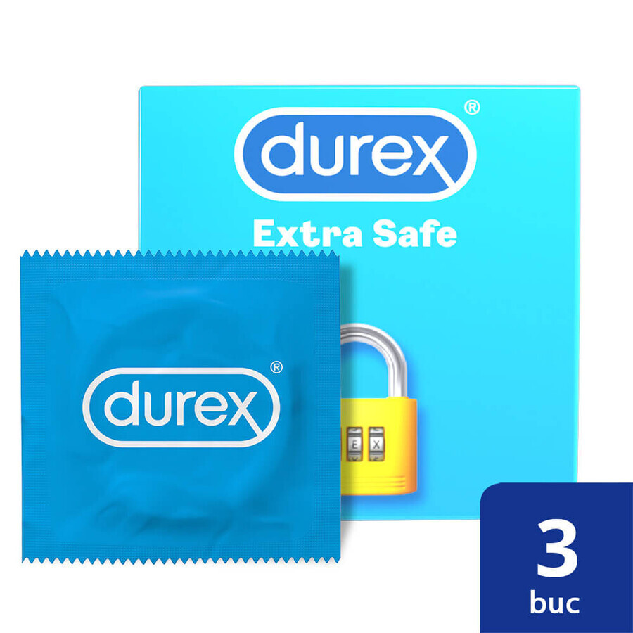 Kondom Extra Safe, 3 Stück, Durex
