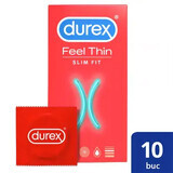 Kondom Feel Thin Slim Fit, 10 Stück, Durex