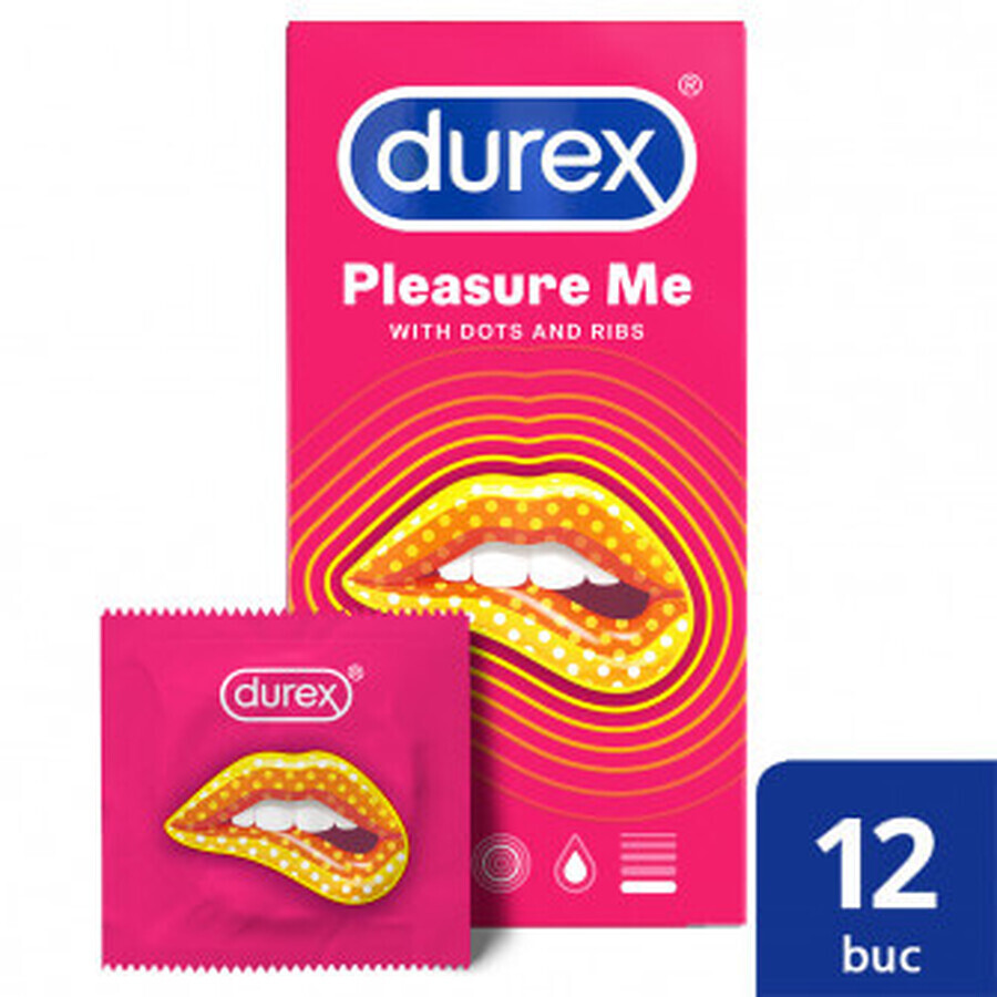 Kondom Pleasure Me, 12 Stück, Durex