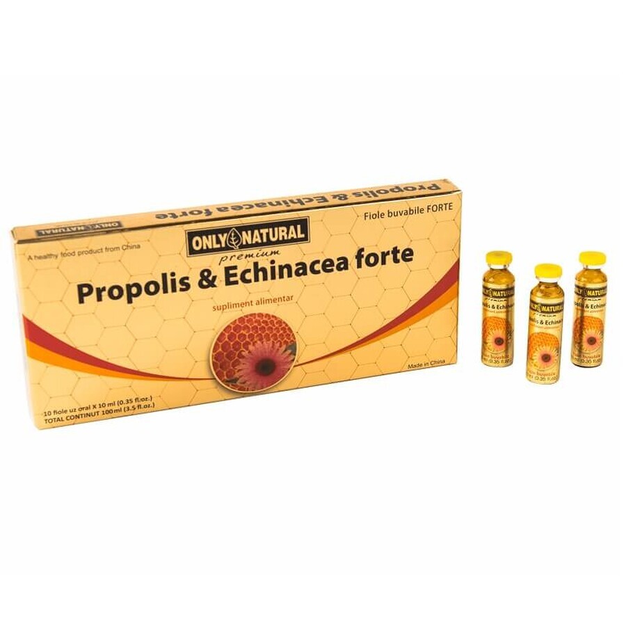 Propolis and Echinacea Forte, 10 phials, Only Natural