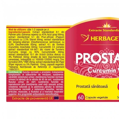 Prostate Curcumin95, 120 capsules, Herbagetica