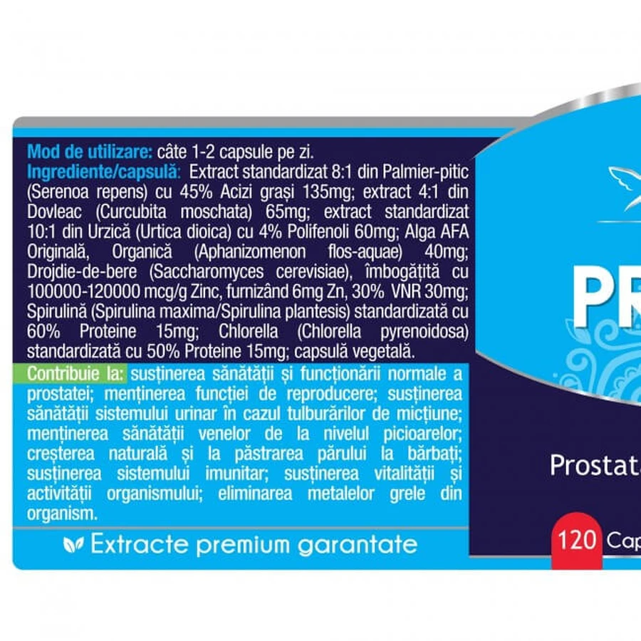 Prostaatsteel, 120 capsules, Herbagetica