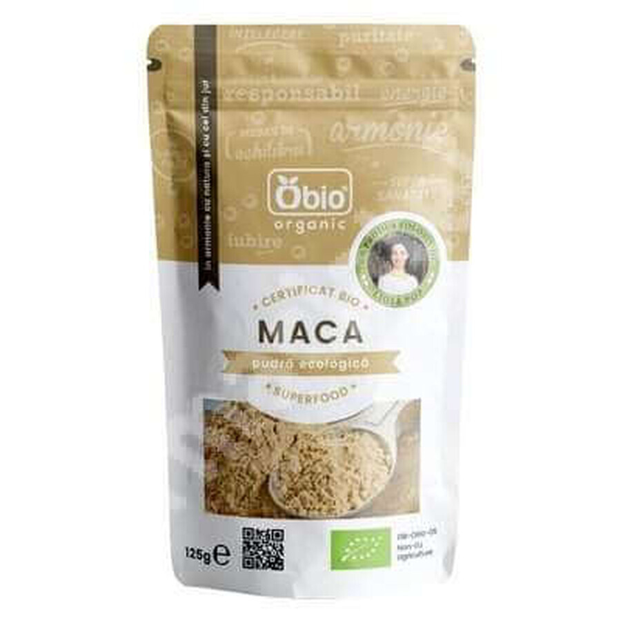 Bio Maca-Pulver, 125 g, Obio