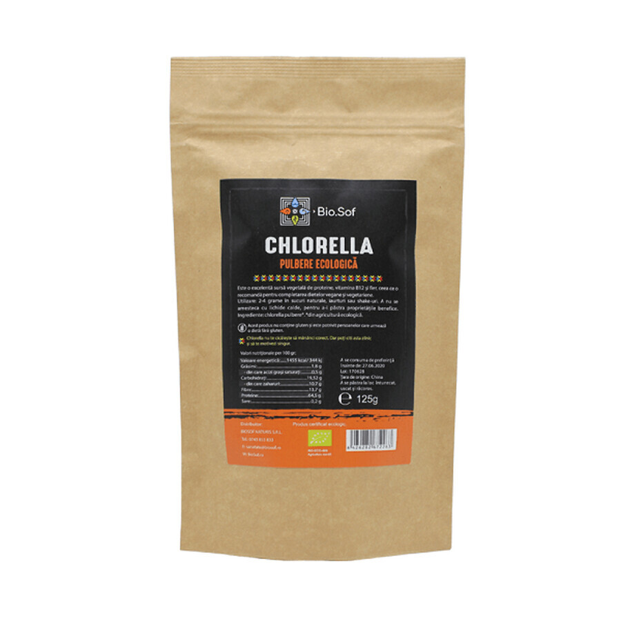 Pulbere Chorella Eco, 125 g, BioSof