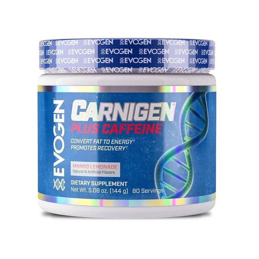 Pulbere cu aroma de limonada si mango Carnigen, 81 g, Evogen