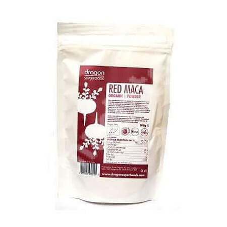 Pulbere de maca rosie eco, 100 g, Dragon Superfoods