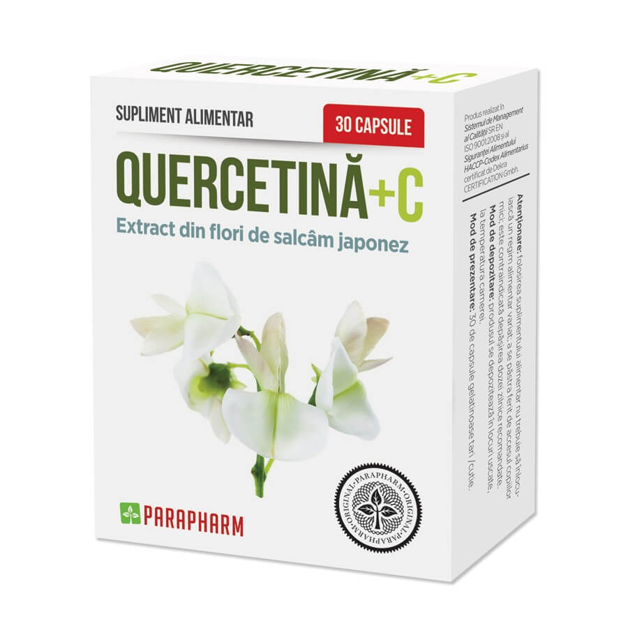Quercetin+C, 30 Kapseln, Parapharm