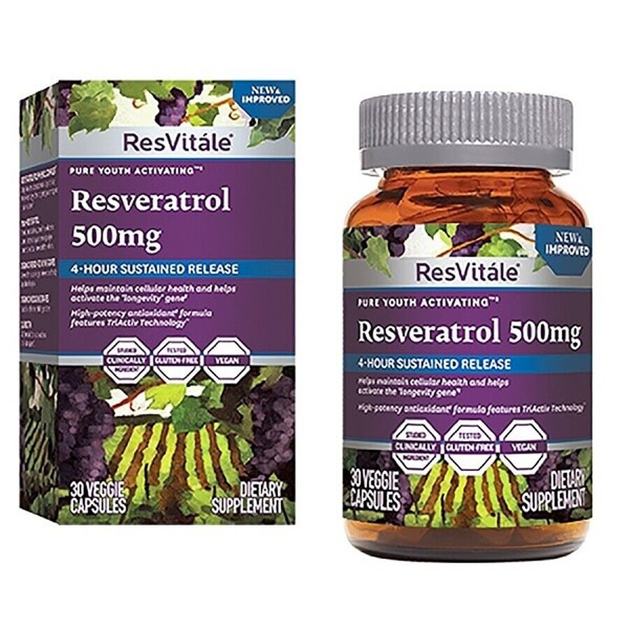 Resveratrol 500 mg (446703), 30 Kapseln, ResVitale