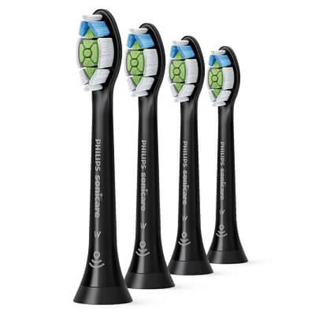 Rezerve pentru periuta de dinti electrica Sonicare W Optimal Black, 4 bucăți, Philips Sonicare