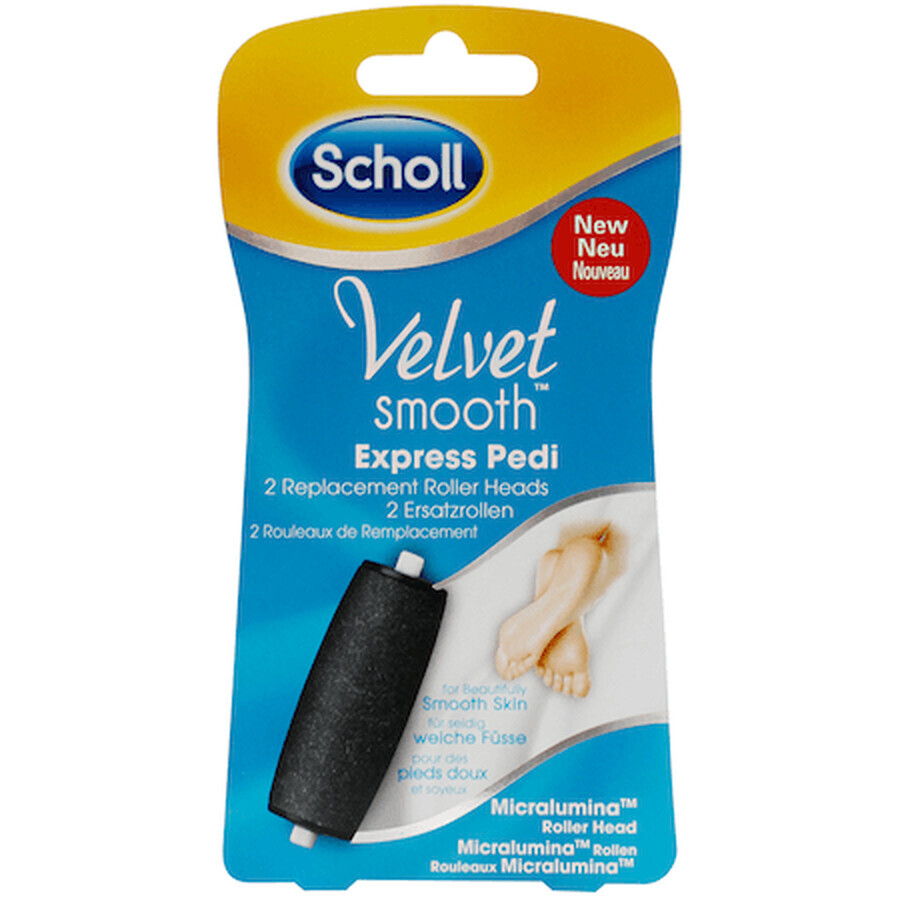 Riserve per la lima elettrica Velvet Smooth Express Pedi, 2 pezzi, Scholl