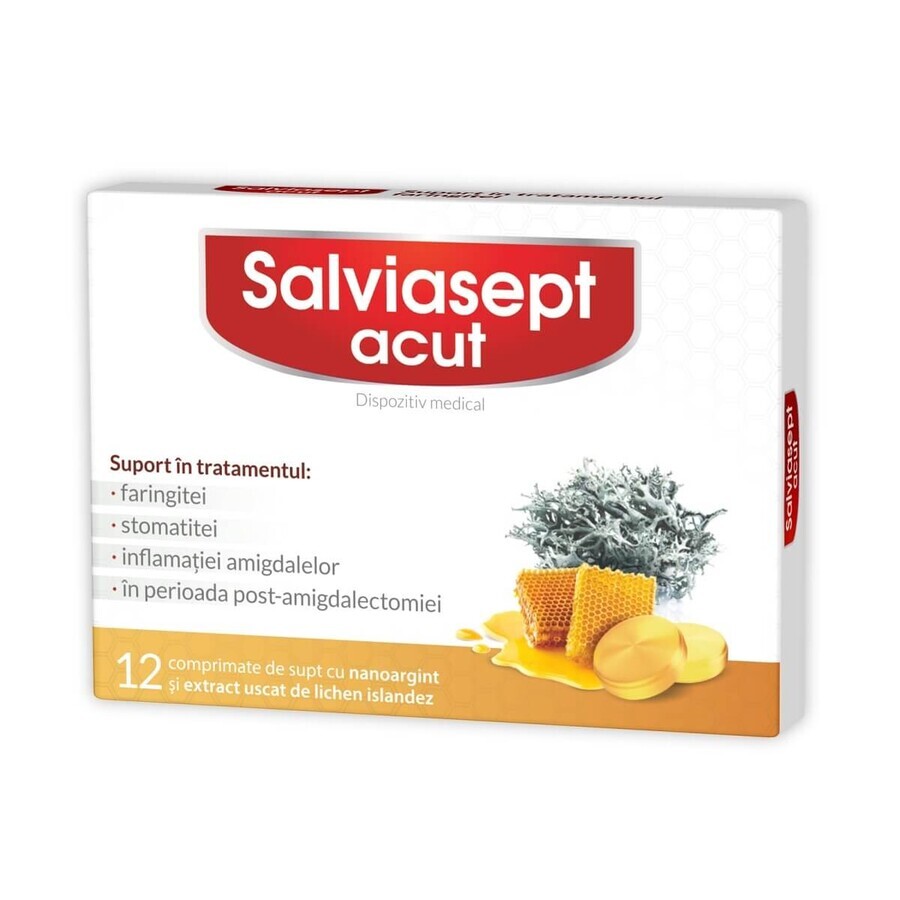 Salviasept ACUT, 12 comprimate, Natur Produkt