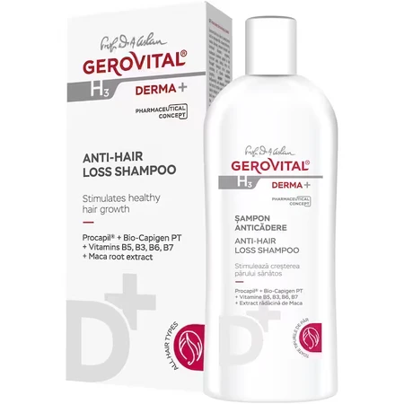 Gerovital H3 Derma+ anti-haaruitval shampoo, 200 ml, Farmec