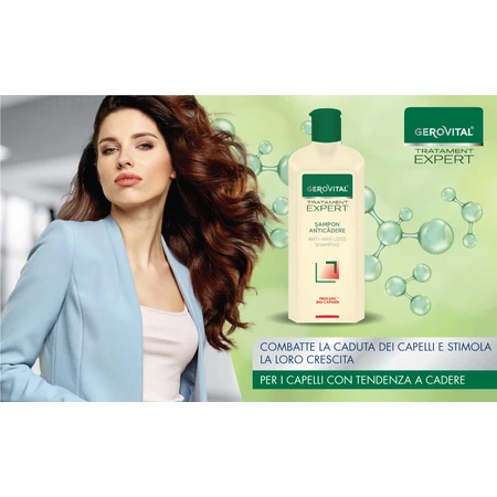 Gerovital Expert Treatment Anti-Hair Loss Shampoo, 250 ml, Farmec