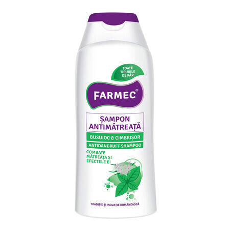 Sampon antimatreata cu busuioc si cimbrisor, 200 ml, Farmec