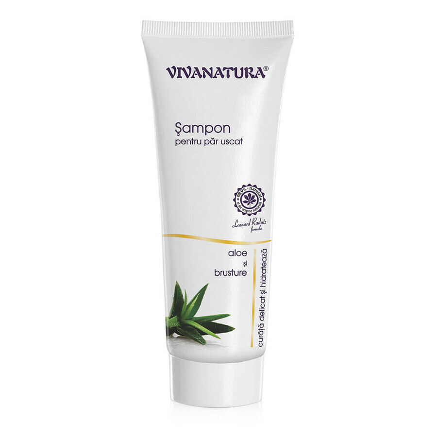 Shampoo für trockenes Haar mit Aloe und Klette, 250 ml, Vivanatura