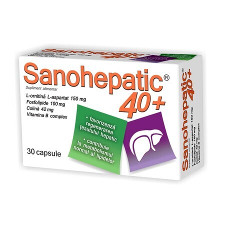 Sanohepatic 40+, 30 Kapseln, Natur Produkt