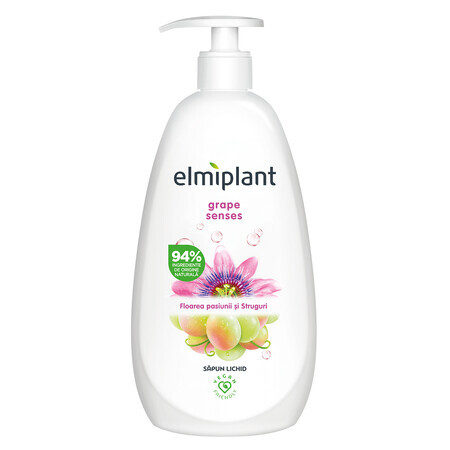 Sapun crema hidratant cu floarea pasiunii si struguri, 500 ml, Elmiplant