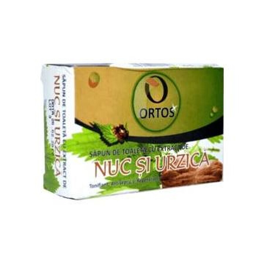 Soap with walnut and nettle extract, 100 g, Ortos