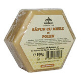 Soap with honey and pollen, 100 g, Apidava